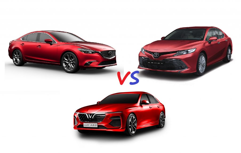So sánh luxA với camry và mazda6